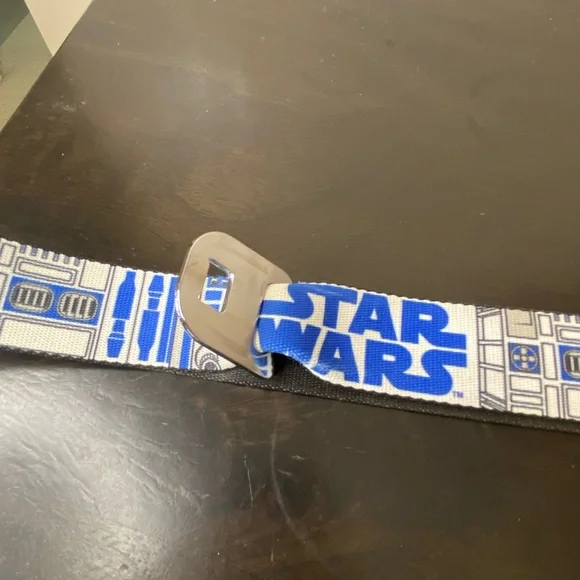 Star Wars white blue silver Buckle Down belt - Picture 4 of 12